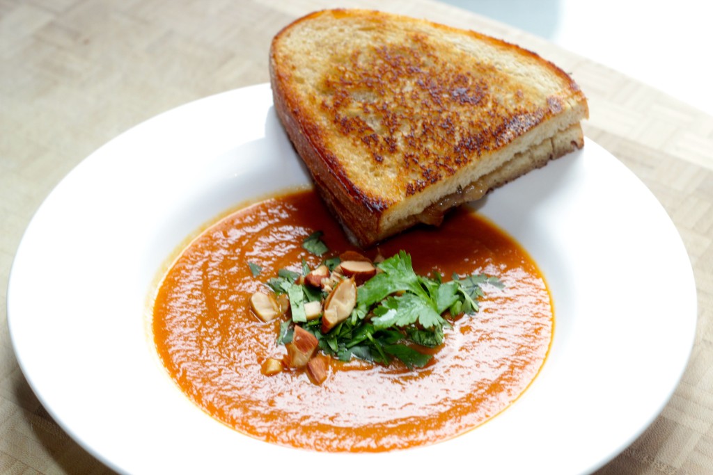 Ginger Perfumed Carrot Soup with an Almond-Cilantro Gremolata – Growing Up Savvy