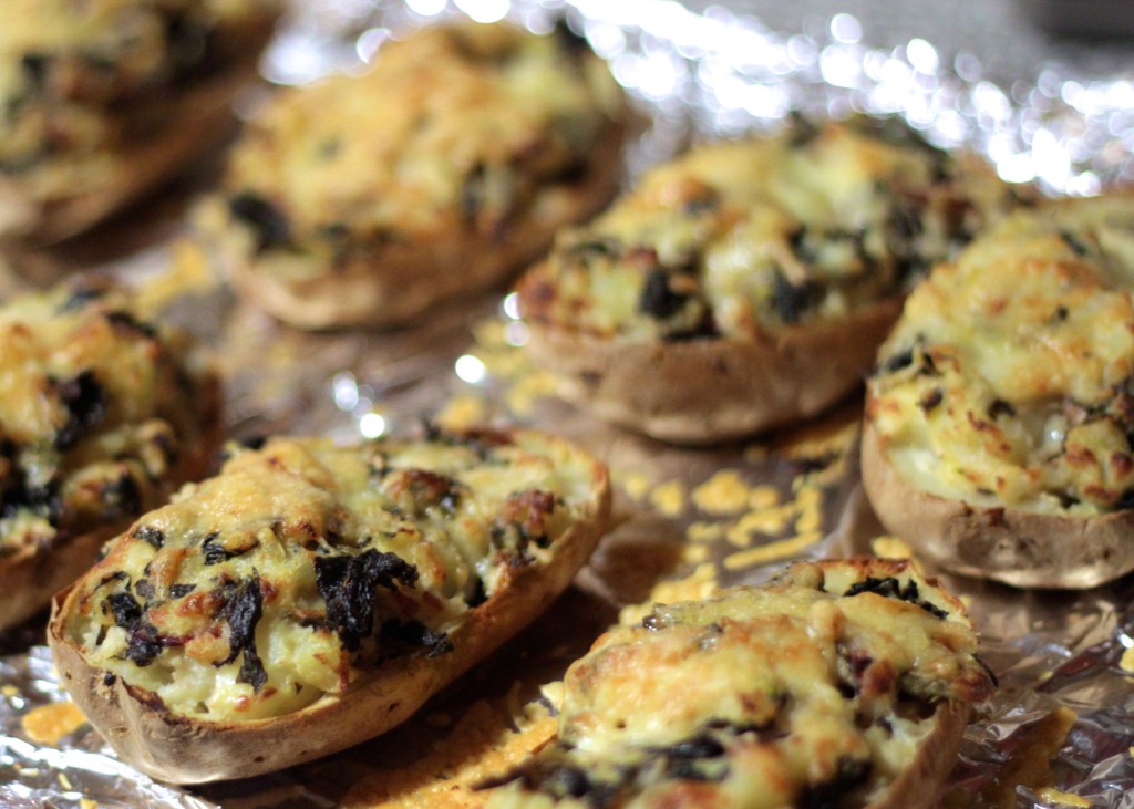 Healthy Twice Baked Potatoes with Beet Greens and Kale – Growing Up Savvy